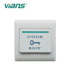 Пластиковая кнопка выхода двери, белый переключатель отпуска двери для системы управления доступом